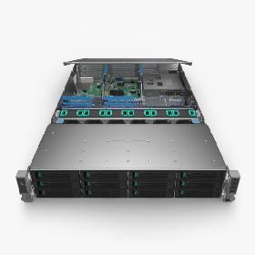 3D Server Chassis 2U with Board model